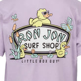 Little Box Guy Ron Jon Kids Lavender Pond Rules Tee