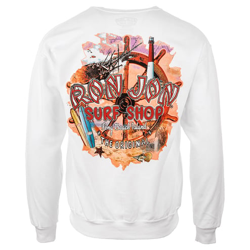 Ron Jon Long Beach Island NJ Local Lighthouse Crew Neck Pullover