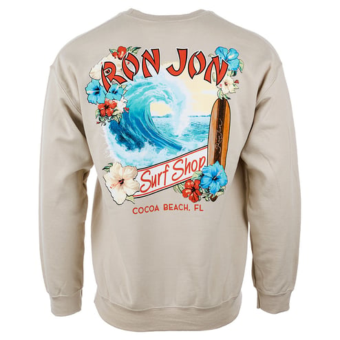 Ron Jon Cocoa Beach FL Blue Wave Crew Neck Pullover
