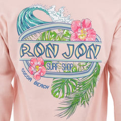 Ron Jon Cocoa Beach FL Floral Surf Crew Neck Pullover