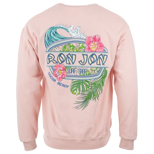 Ron Jon Cocoa Beach FL Floral Surf Crew Neck Pullover