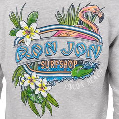 Ron Jon Cocoa Beach FL Flamingo Fiesta Crew Neck Pullover