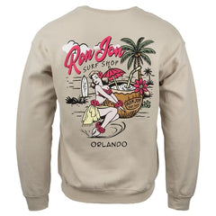Ron Jon Orlando FL Beach Vibes Crew Neck Sweatshirt