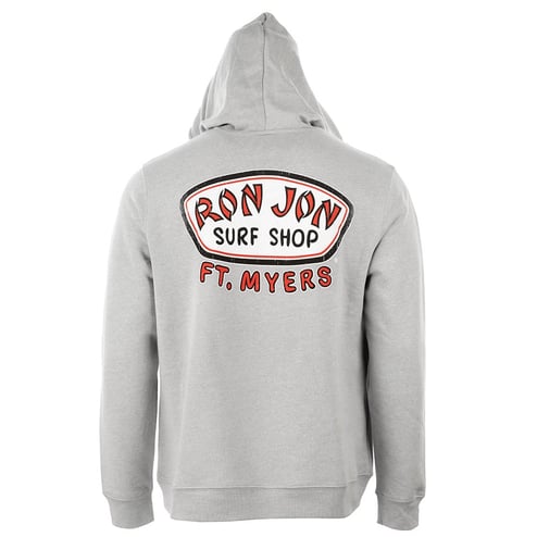Ron Jon Fort Myers FL Distressed Trusty Badge Pullover Hoodie