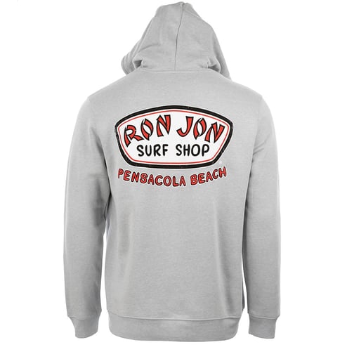 Ron Jon Pensacola Beach FL Distressed Trusty Badge Pullover Hoodie