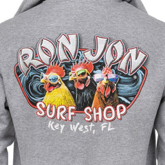 Ron Jon Key West FL Triple Rooster Pullover Hoodie