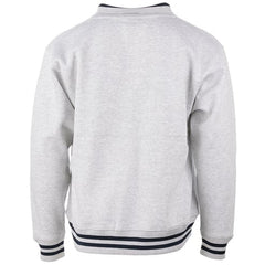 Ron Jon Grey and Navy Varsity Quarter Zip Pullover