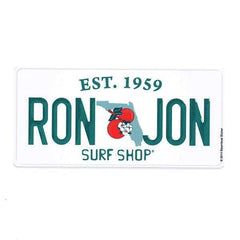 Ron Jon Large Florida Plate Sticker