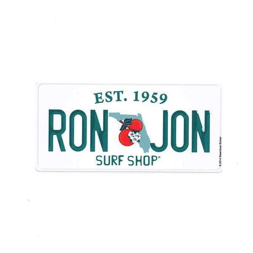 Ron Jon Mini Florida Plate Sticker