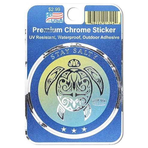 Ron Jon Turtle Chrome Sticker