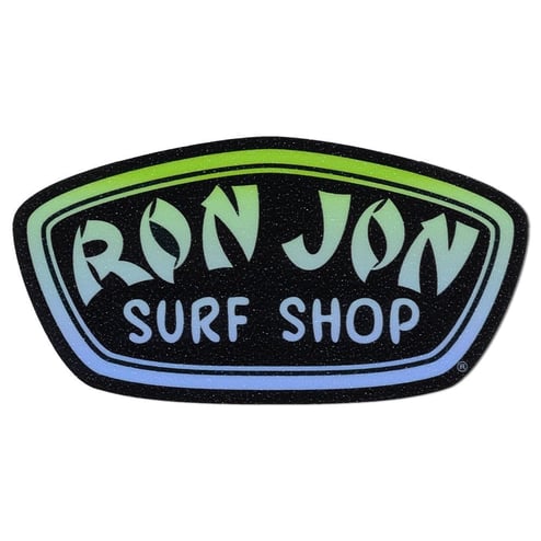 Ron Jon Green and Blue Badge Rugged Sticker