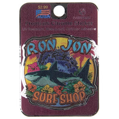 Ron Jon Shark Chrome Sticker