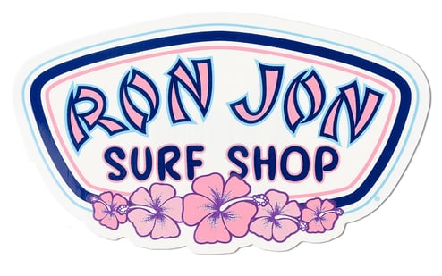 Ron Jon Hibiscus Badge Sticker