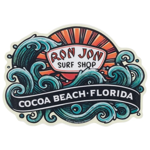 Ron Jon Sunset Wave Sticker