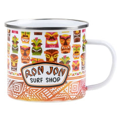 Ron Jon Tiki Faces Enamel 12 oz Mug