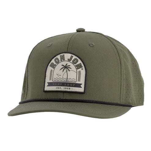 Ron Jon Palm Ripstop Olive Snapback Cap