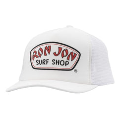 Ron Jon Badge White Foamie Trucker Hat