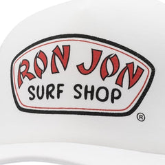 Ron Jon Badge White Foamie Trucker Hat