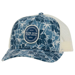Ron Jon Navy and Birch Hibiscus 112 Trucker Hat