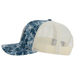 Ron Jon Navy and Birch Hibiscus 112 Trucker Hat