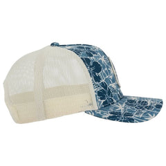 Ron Jon Navy and Birch Hibiscus 112 Trucker Hat