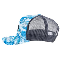 Ron Jon Fish Camo Trucker Cap Blue/Grey