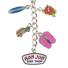 Ron Jon 5 Piece Charm Keychain