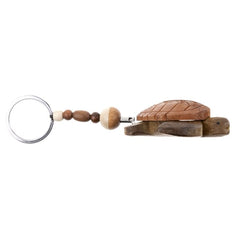 Ron Jon Turtle Madera Keychain