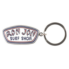Ron Jon Badge Logo Beveled Keychain
