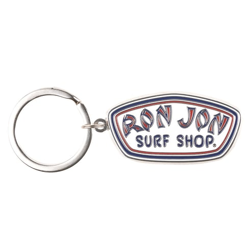 Ron Jon Badge Logo Beveled Keychain
