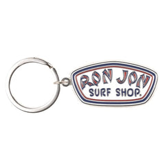 Ron Jon Badge Logo Beveled Keychain