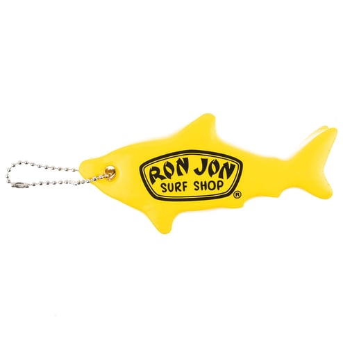 Ron Jon Yellow Shark Floating Keychain