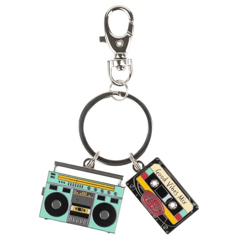 Ron Jon Boombox Tape Chunky Duo Keychain