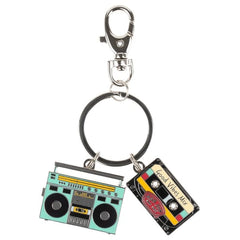 Ron Jon Boombox Tape Chunky Duo Keychain