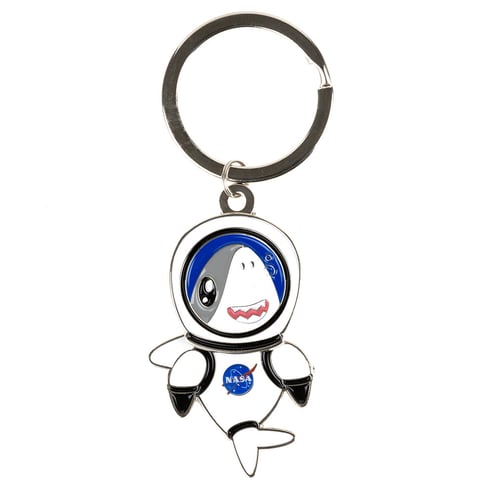 Ron Jon Space Shark Swivel Keychain