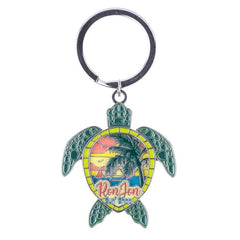 Ron Jon Turtle Layered Keychain