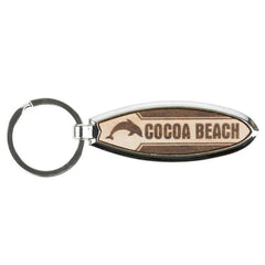 Ron Jon Hibiscus Flower Cocoa Beach Keychain