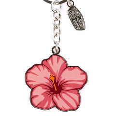 Ron Jon Hibiscus Keychain