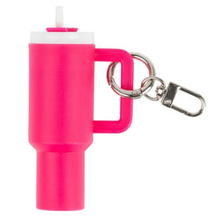 Ron Jon Hot Pink Tumbler Keychain