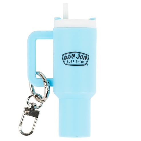 Ron Jon Light Blue Tumbler Keychain