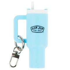Ron Jon Light Blue Tumbler Keychain