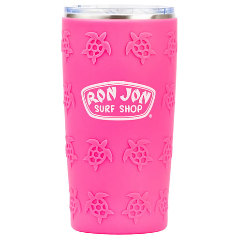 Ron Jon 20 oz Pink Turtle Stainless Steel Tumbler