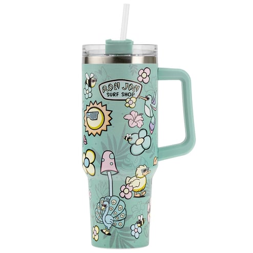 Ron Jon Little Box Guy Lost Garden 40 oz Tumbler