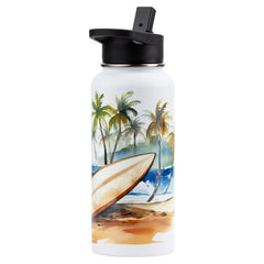 Ron Jon 32 oz Stainless Steel UV-Print Hydra Bottle