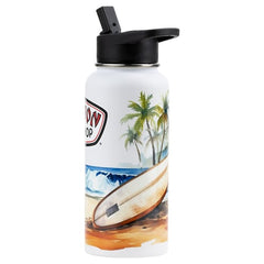 Ron Jon 32 oz Stainless Steel UV-Print Hydra Bottle