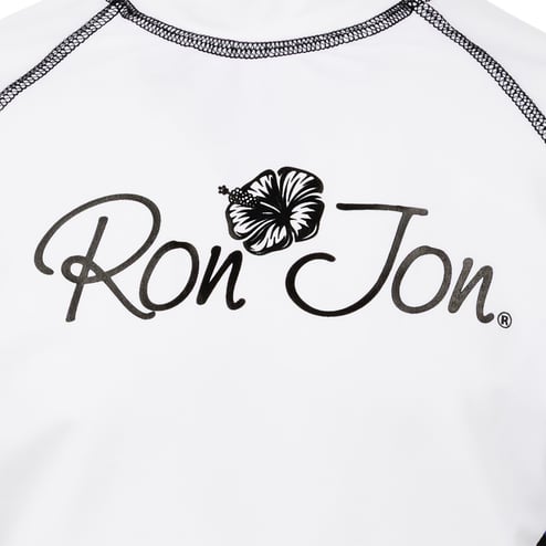 Ron Jon Kids White Hibiscus Rash Guard