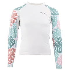 Ron Jon Kids White Kailana Long Sleeve Rash Guard