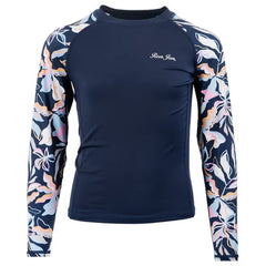 Ron Jon Kids Navy Kailana Long Sleeve Rash Guard