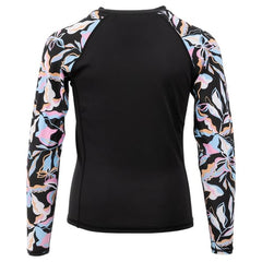Ron Jon Kids Black Kailana Long Sleeve Rash Guard