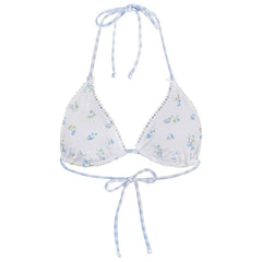 Ron Jon Women's Picnic Bluebell Reversible Tri Bikini Top